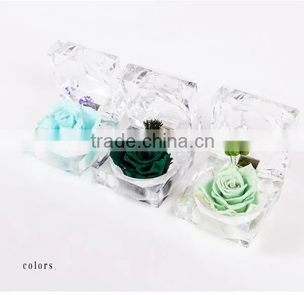 Preserved Fresh Rose Flower Arrangement "Forever Love" Gift Box Last for 3-5 Years photo-2