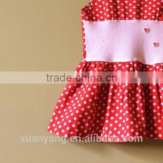 Wholesale New Design Polka Dot Children Clothes Baby Dress Pictures Little Girl Party Dresses photo-2