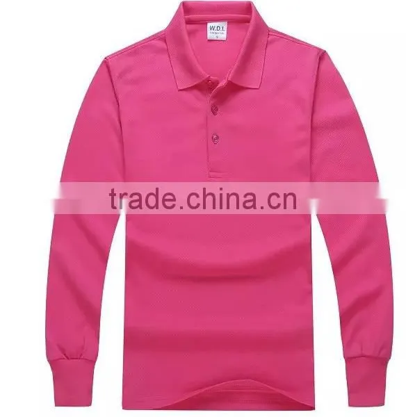 Customzied Blank Polo Shirt With Long Sleeves Unisex Autumn&Winter Top Clothings With Private Labels Or Company Logo Print photo-4
