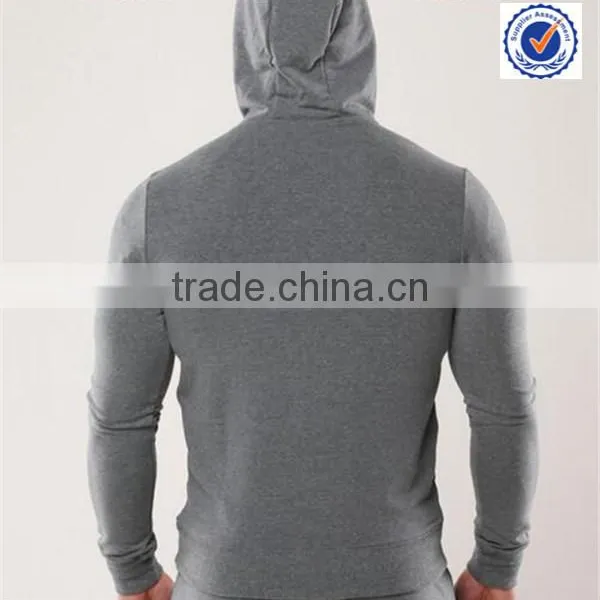 OEM Wholesale Grey Cheap Plain Hoodies photo-3