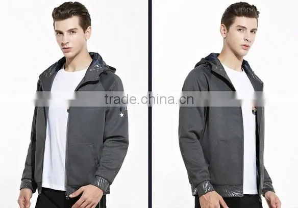 2017 New China Professional Wholesale Good Quality Custom Pullover Zipper Pocket Hoodies photo-2