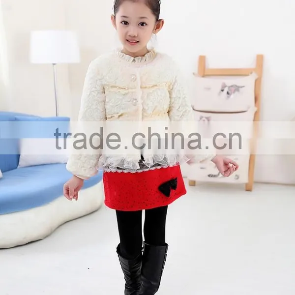 The Autumn and Winter of 2016 Explosion of Girls Princess Cotton Lace Imitation Fur Coat photo-6