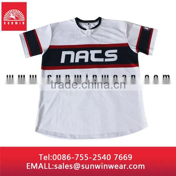 2014 Wholesale Unisex Custom Baseball Jersey With Buttons photo-2