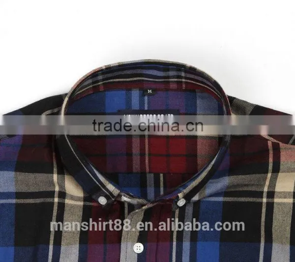 New Fashion Men Dress Shirt Men Causal Shirt Flannel Plaid Men Shirt 2017 photo-2