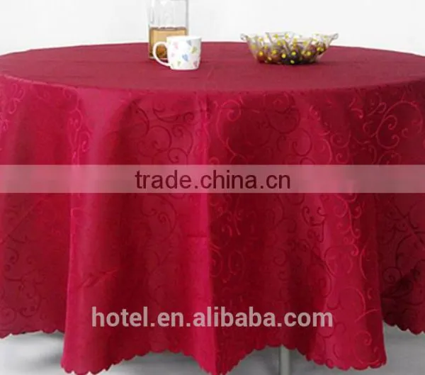 Wholesale Cheap Round Polyester Table Cloth For Wedding photo-2