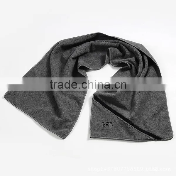 2017 Hot Selling Microfiber Sport Towel,gym Towel With Zipper Pocket Textile for Travel photo-6