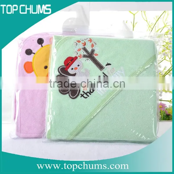100% Organic Cotton Cartoon Duck Baby Hooded Towel photo-2