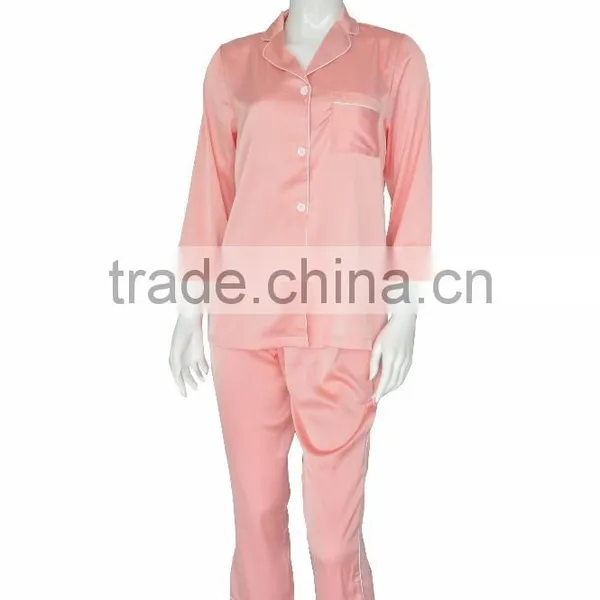 Comfortable Satin Chiffon Women Pajamas Set for Women photo-6