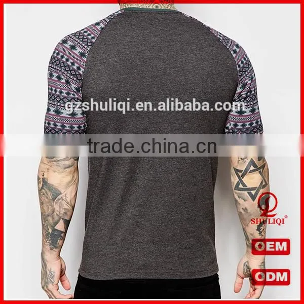 2016 Newly Matching Printed Short Sleeve OEM T- Shirt For Man photo-3