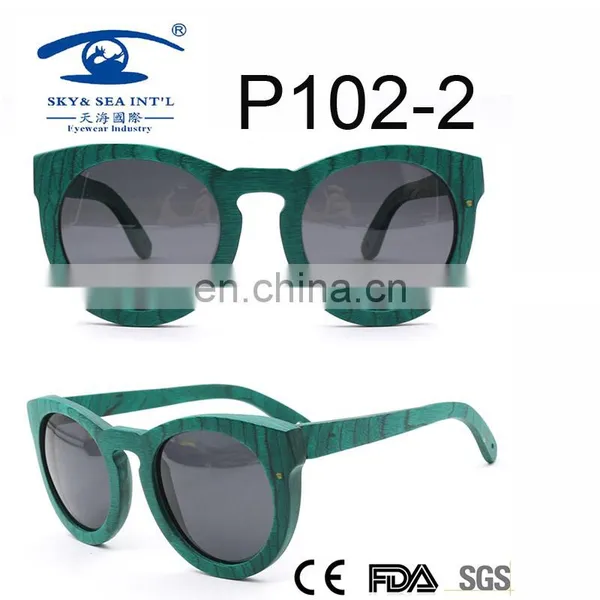 Green Candy Wood Sunglasses