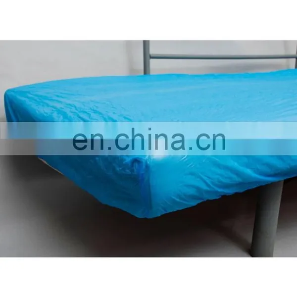 Disposable Waterproof Strecth CPE Bedcover With Elastic Band for Hospital photo-2