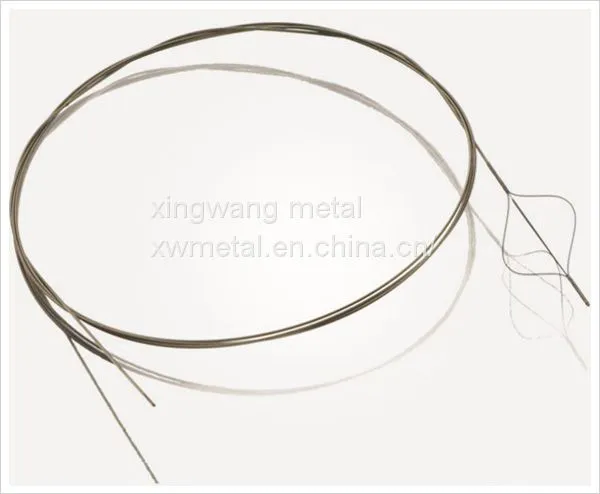 1.0mm nickel shape memory titanium alloy  wires