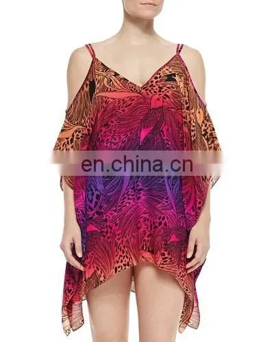 Digital Print Silk Kaftan 2014 Abaya Kaftan Dubai