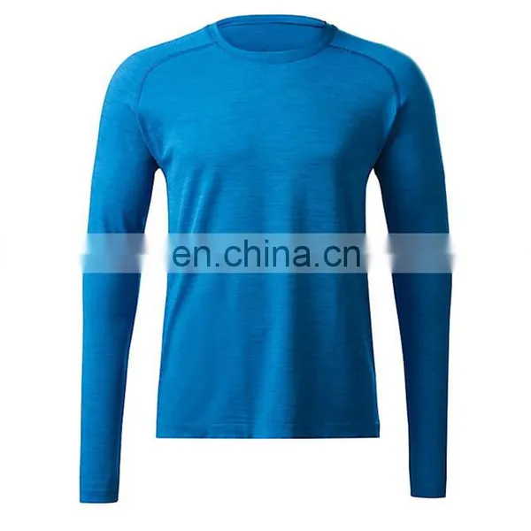China Wholesale Men's 100% Polyester Collar Quick Dry Long Sleeve Sports Shirt