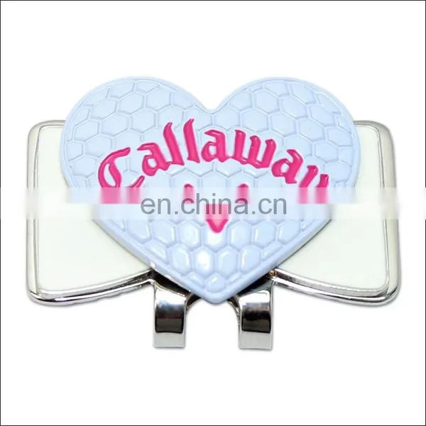 Golf Cap Clip Ball Marker; Magnetic Clip Cap