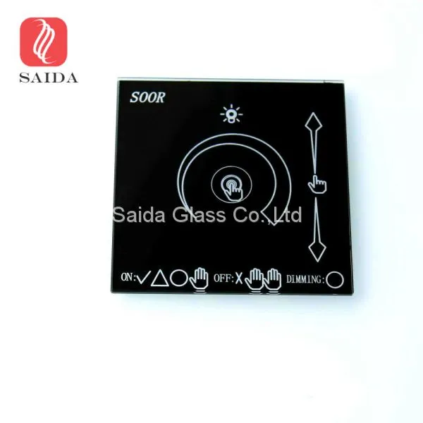 Smart Home Touch Screen Control Tempered Switch Cover Glass Panel photo-5