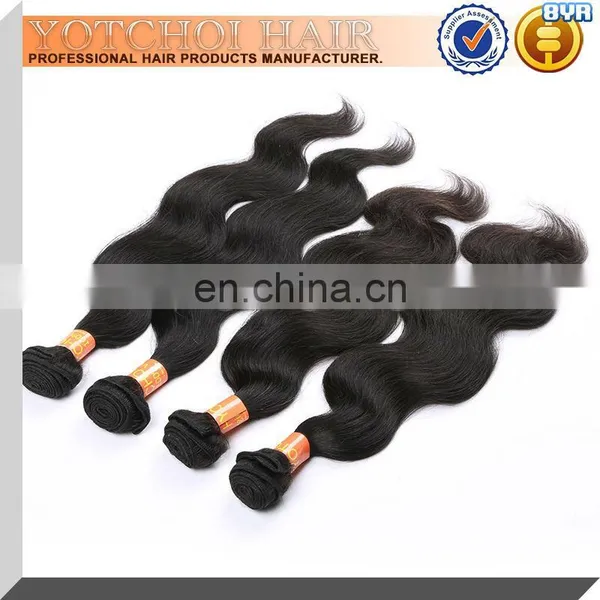Natural Body Wave 100% Human Brazilian Virgin Hair Weaves Pictures,Virgin Brazilian Malaysian Peruvian Hair Wholesale photo-6