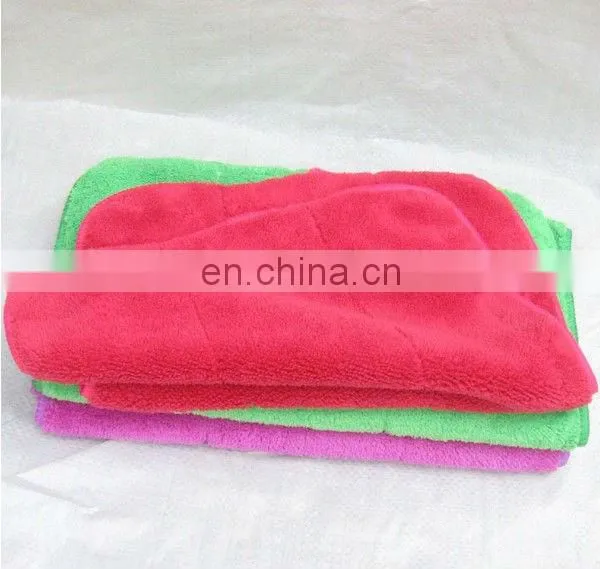 Coral Fleece Towel Solid Dyed Soft Handle 200gsm 300gsm 400gsm High Quality From China Supplier photo-3