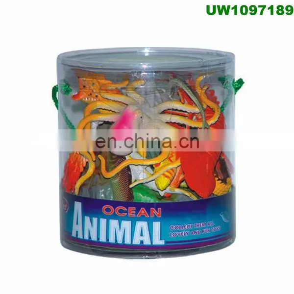 Ocean Sea Animal, Assorted Mini Vinyl Plastic Animal Toy Set, Under The Sea Life Figure Bath Toy for Child Educational Party C photo-3