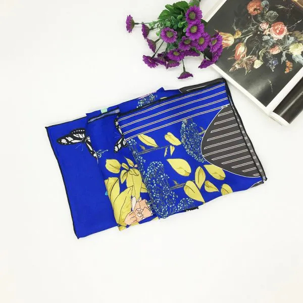 Fashion Style Classic Popular Custom Women Silk Scarf photo-2