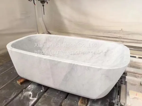 Carrara White Marble Bathtub, Italy Carrara Marble Bathroom Tubs