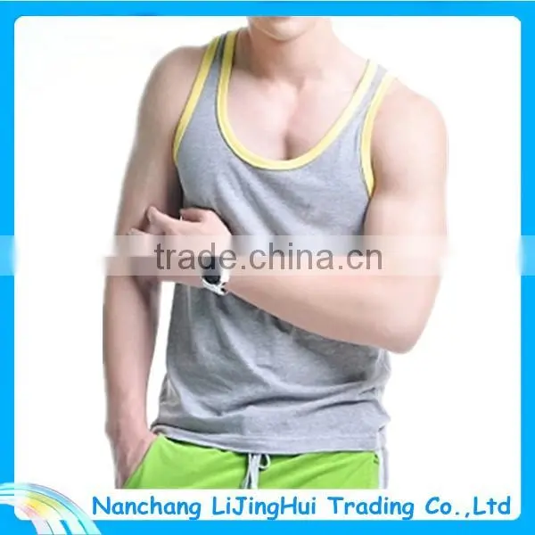 2015 Hot Sale New Design Custom 100 Cotton Tank Top
