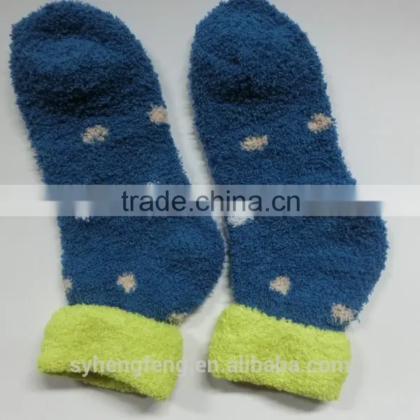 Winter Long Printed Cotton Velvet Room Socks photo-2