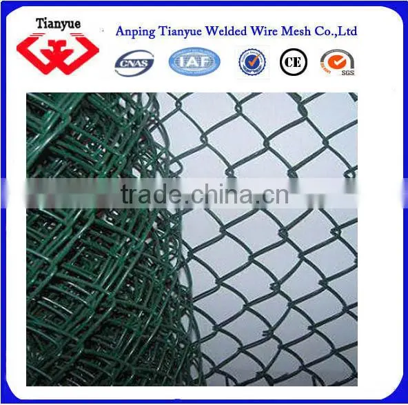 Green Color Pvc Coated Chain Link Fence photo-3