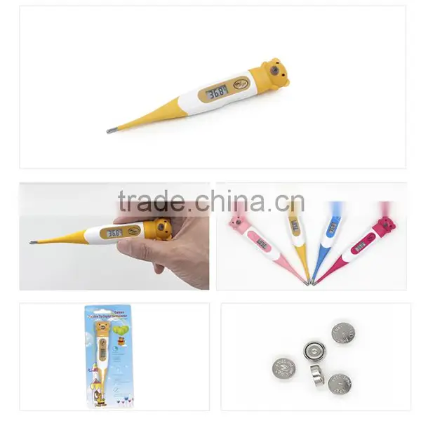 CE ROHS Approved Wholesale Waterproof Cartoon Baby Digital Thermometer for Kids photo-6
