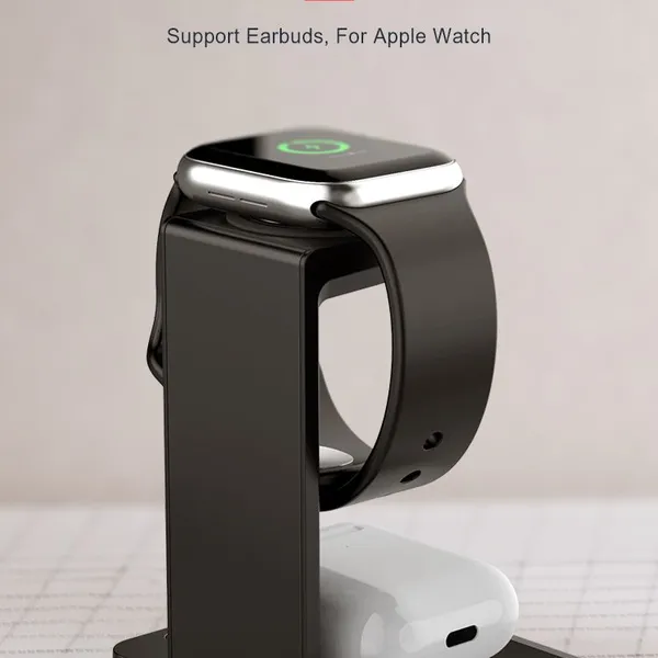 2 In1 Wireless Charger for Apple IWatch 6 SE 5 4 3 2 Airpods Pro Fast Charger Stand photo-2