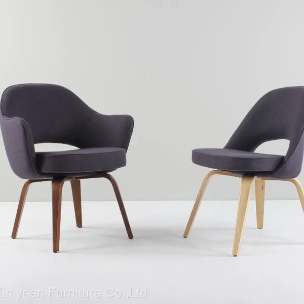 Eero Saarinen Solid Ashwood Dining Upholstery Chair for Sale photo-3
