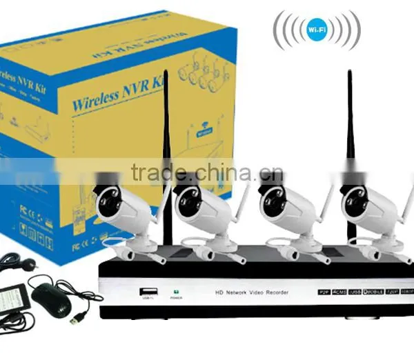 2016 Home Use Wireless WIFI NVR Kits 4 Pcs Hotselling Cheap IP 1.0MP 1.3MP 2.0MP Cameras photo-2