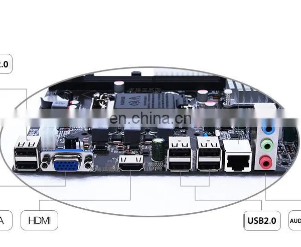 New H61 Motherboard Integrated Graphics Card Lga 1155 Sockets Cpu Ddr3 Desktop Motherboard photo-3