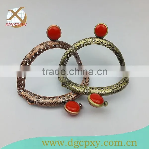 Embossing LOVE Metal Frame for Small Purse Direct Supplier photo-2