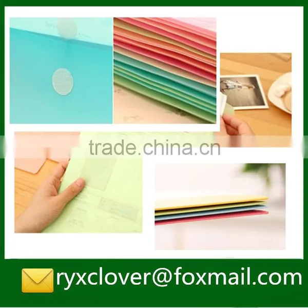 a4 Size Waterproof Plastic Magic Tape Document Bag photo-4