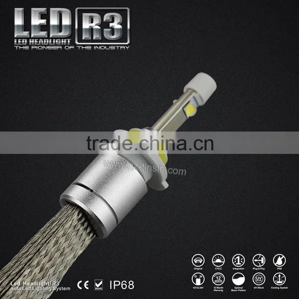 2015 New Arrivals Promotion 6000K IP68 Waterproof 4800lm R3 Plug And Play Car LED HeadLight H4 H7 H11 9004 9005 9006 9012 photo-6