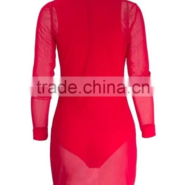 Ladie Casual Dress Long Sleeves Fashion Dress Prom Dress photo-2