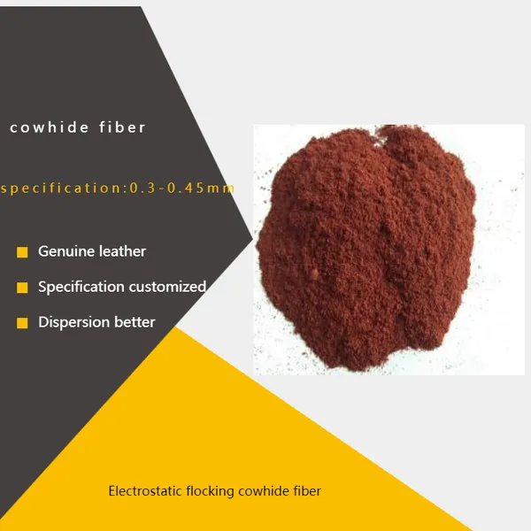 Supply Electrostatic Flocking Cowhide Powder for Boned Leather Cowhide Fiber