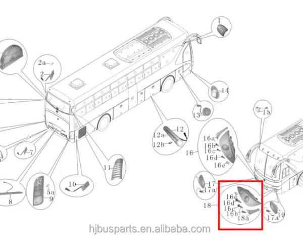 Universal Parts 2405-R1 Emergency Led Light Bulb for China Bus photo-4