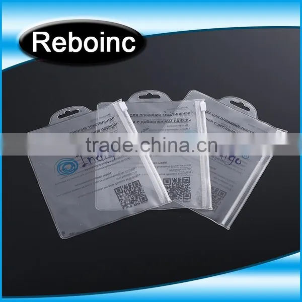 Logo Printed Slider Zipper Clear Pvc Bag for Package Vinyl Transparent Pvc Bag Cosmetic Packing Quality Choice