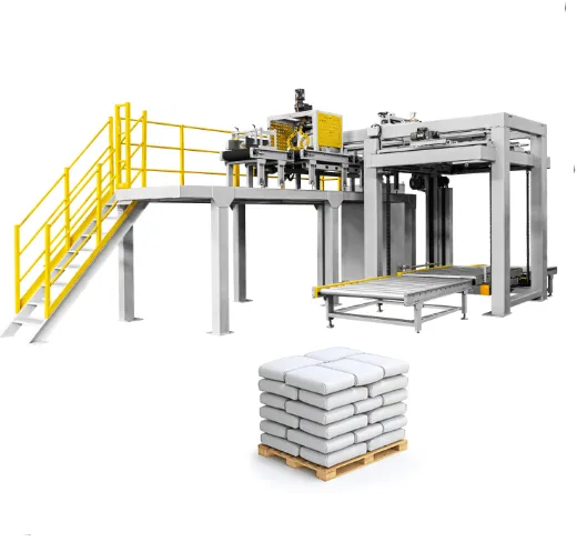 High Position Automatic Palletizer Machine 500-1500 Bag Per Hour