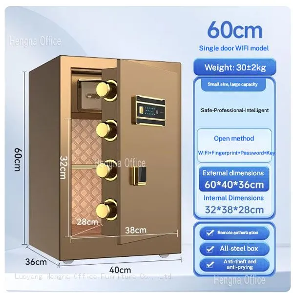 HN-H15 OEM Hidden Security Safe Executive Suites, Compact Safe with Built-in Hook &Solid Locking Bolt, Biometric & Fingerprint Safes for Quick Access