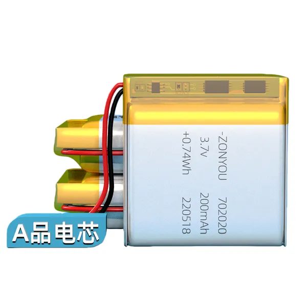 702020 Lipo Battery Pouch Cell 3.7V NCM Batteries With 500 Long Cycles Life Span for Consumer Electronics Power Tools Toys Fans photo-3