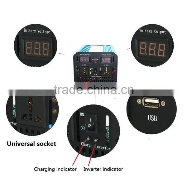 dc to ac 12v 220v 800w 1000w Home Ups Inverter photo-5