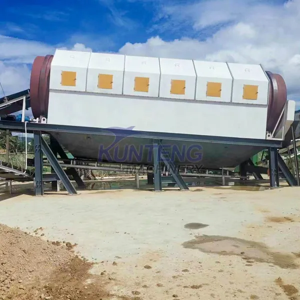 Small Rotary Drum Screen Equipment Trommel Screening Machine for Waste Seperation Plant EPC photo-4