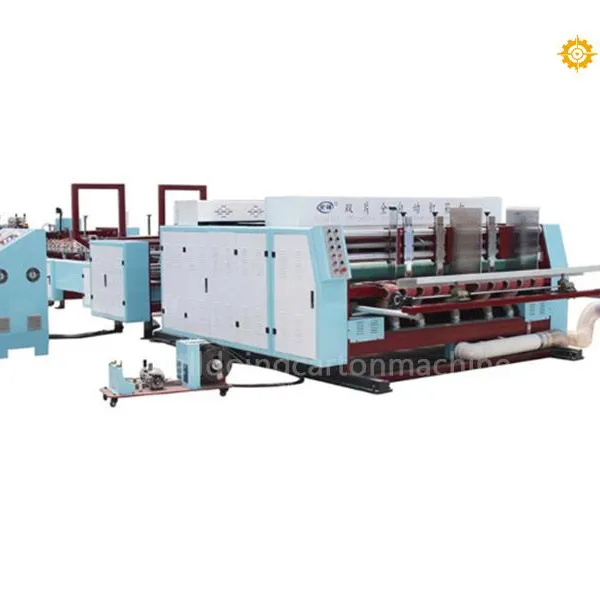 Furit & Vegetable carton box folding gluing making machine photo-1