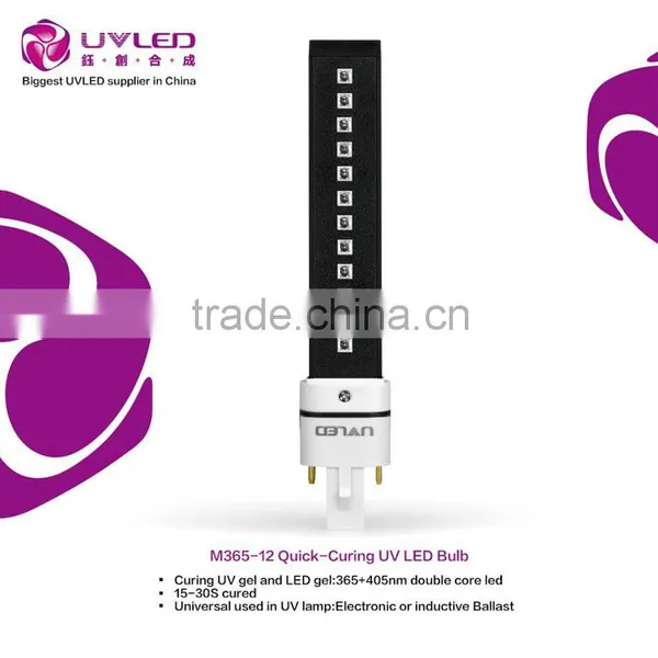Nail Art Use LED Gel Curing Bulb With G23 Base 365nm+405nm 9W UV Nail Lamp photo-2