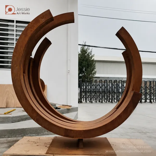 Corten Steel Horse Sculpture for Garden Decoration photo-3