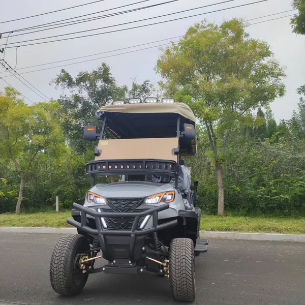 New Kc2 6-seater Electric Golf Cart, Scenic Area Sightseeing Vehicle From Source Factory, Lithium Battery, Climbing King, for Export and Foreign Trade