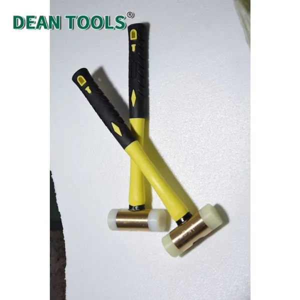 Non-Sparking Nylon Hammer, 400mm Length, Beryllium Copper Core for Safe Operation photo-2